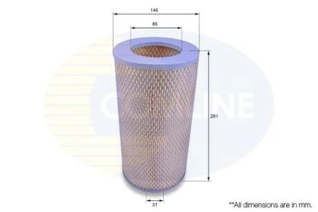 Фільтр повітря (аналог WA6118) COMLINE CTY12040