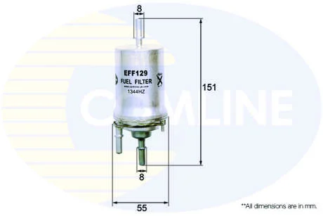 - Фільтр палива (аналогWF8311/KL156/1) COMLINE EFF129