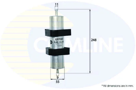 - Фільтр палива (аналогWF8412/KL596) COMLINE EFF207
