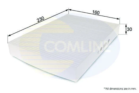 - Фільтр салону (аналогWP6928/LA87) COMLINE EKF124