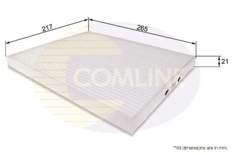 - Фільтр салону (аналогWP9250/LA306) COMLINE EKF137