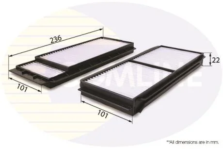 - Фільтр салону (аналогWP9282/LA346/S) COMLINE EKF267