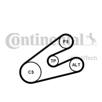 Комплект ременя CONTI-V MULTIRIB BELT KIT Contitech 6PK1453K1
