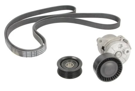 Комплект поліклинового ременя (із натягувачем) MERCEDES C (CL203), C (W203), C T-MODEL (S203), CLK (C209), S (W220, V220), VIANO (W639) 2.1D-3.2D 08.99- Contitech 6PK2260K2