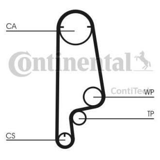 Ремень ГРМ 101х24 Honda Civic 1.3,1.5 83-87 Contitech CT546
