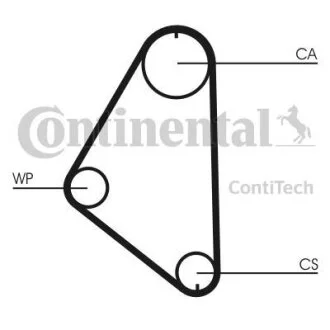 Комплект CONTI SYNCHROBELT KIT Contitech CT558WP1 (фото 1)