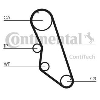 Комплект ремня грм + Помпа Contitech CT 754 WP1