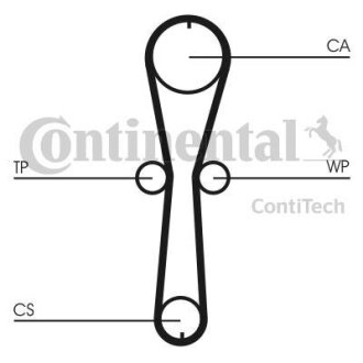 Комплект ременя ГРМ CONTI SYNCHROBELT KIT Contitech CT915WP2