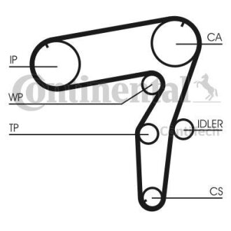 Ремінь ГРМ FIAT MAREA, LANCIA KAPPA, KAPPA SW 2.4D 08.94-10.01 Contitech CT918