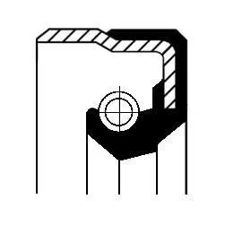 Сальник колінвалу CORTECO 01018243B