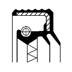 Уплотняющее кольцо, коленчатый вал CORTECO 01027679B