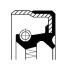 Сальник дифференциала правого 50*65*8 1.9TDI vw, fo, 2.0 TDI vw, 2.0 8V vw VW Transporter T5 03-15 CORTECO 01031878 (фото 1)
