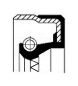 Сальник колінвалу CORTECO 01037004B