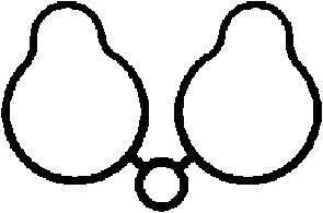 CITROEN прокладка впускного колектора XANTIA, XM 93-, FIAT ULYSSE 94- CORTECO 026458H