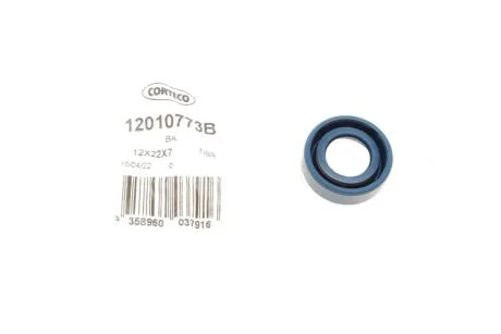 Сальник колінвалу (12x22/22x7) LANDINI, MASSEY FERGUSON 174 F, 174 S, 184 F, 184 S, 194 F, 1114, 1134 CORTECO 12010773B