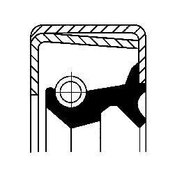 Уплотняющее кольцо, ступица колеса CORTECO 12011414B