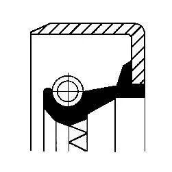 Сальник колінвалу CORTECO 12011658B