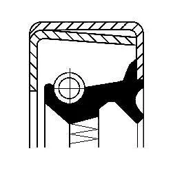 Сальник колінвалу CORTECO 12011785B