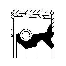 Сальник ступиці (50x70x13,5) MERCEDES S (C126), S (W116), S (W126), SL (R107), T1 (601), T1 (601, 611), T1 (602) 2.3-6.8 05.71-02.96 CORTECO 12012696