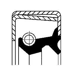 Уплотняющее кольцо, ступица колеса CORTECO 12012696B