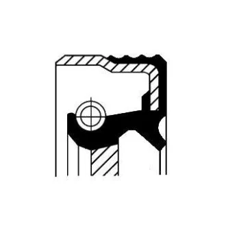 Сальник коленвала двигателя 75х100х17 FPM CORTECO 12013480B