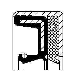 Сальник коленвала CORTECO 12014605B