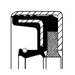 Кольцо уплотнительное 35х52х17 NBR CORTECO 12019673B