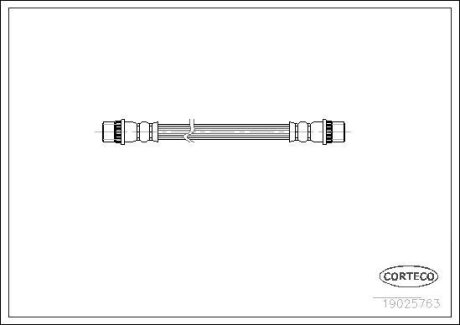 PRZEWУD HAMULCOWY GIКTKI OPEL PEUGEOT CORTECO 19025763