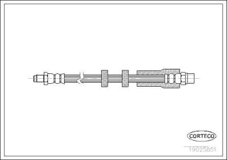 Шланг тормозной VOLVO C70/S70/V70/XC70 96- перед. CORTECO 19025851