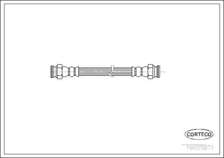 PRZEWУD HAMULCOWY GIКTKI PEUGEOT 406 95-04 TYЈ CORTECO 19025871
