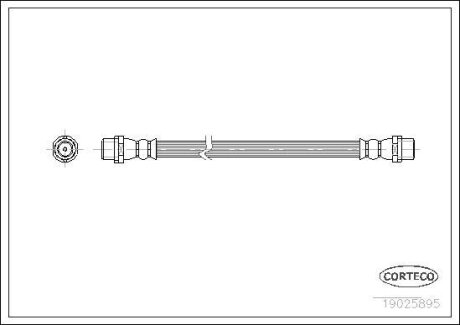 PRZEWУD HAMULCOWY GIКTKI VW PASSAT 97-05 TYЈ CORTECO 19025895