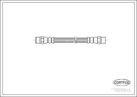 Гальмівний шланг CORTECO 19031655