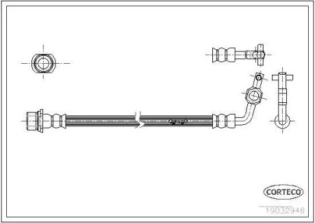 Гальмівний шланг CORTECO 19032946
