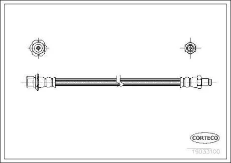 Гальмівний шланг CORTECO 19033100
