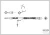 Шланг тормозной HYUNDAI GETZ 02-09 перед. лев. (470мм) CORTECO 19033582 (фото 1)