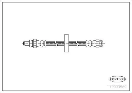Гальмівний шланг CORTECO 19033589