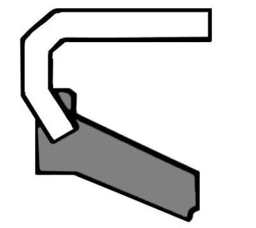 Сальник колінвалу CORTECO 19033733B