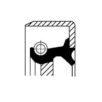 Ущільнювальне кільце вала, диференціал CORTECO 19033959