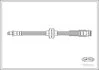 Тормозной шланг перед., Peugeot Bipper - Citroen Nemo - Fiat Fiorino, 2008>, (425 mm.) CORTECO 19034343 (фото 1)