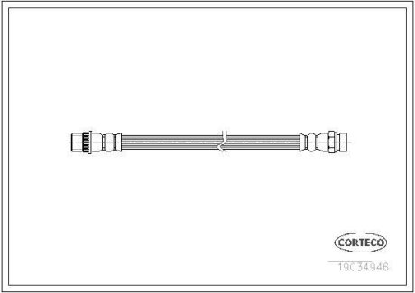 PRZEWУD HAMULCOWY GIКTKI CITROEN CORTECO 19034946