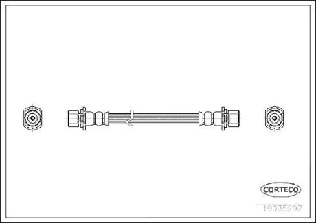 Гальмівний шланг CORTECO 19035297