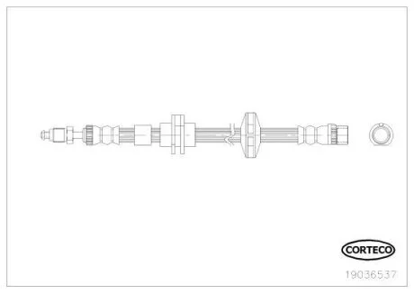 Гальмівний шланг CORTECO 19036537