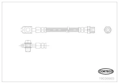 Гальмівний шланг CORTECO 19036665