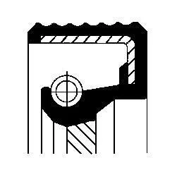 Уплотняющее кольцо, распределительный вал CORTECO 20034087B