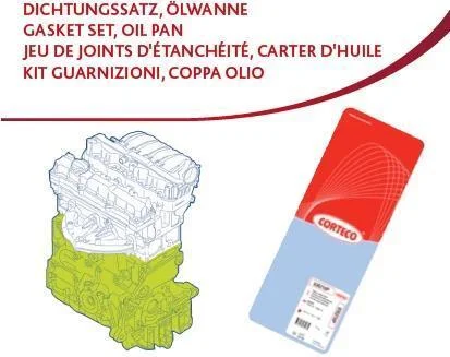 Комплект прокладок двигуна (низ) OPEL FRONTERA B 2.2D 09.98-07.04 CORTECO 427014P