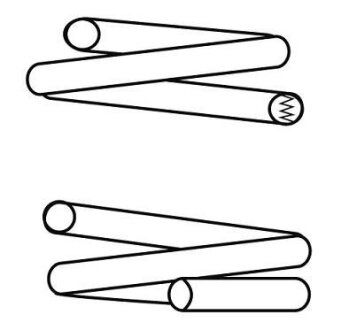 Пружина передня VW Golf IV 97-03, Lupo 98-05, Golf III 91-98, Bora 98-13, AUDI A3 96-03, SKODA Octavia Tour 96-10, SEAT Toledo II 99-04, Leon 99-05 CS Germany 14.950.707