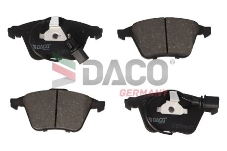Комплект гальмівних накладок, дискове гальмо DACO Germany 320202