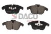 Комплект гальмівних накладок, дискове гальмо DACO Germany 320231 (фото 1)