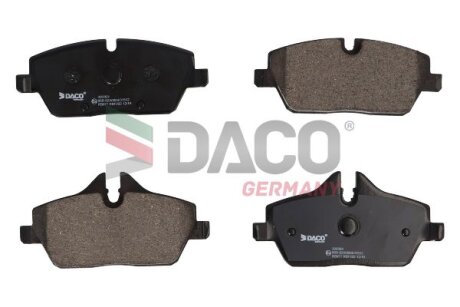 Комплект гальмівних накладок, дискове гальмо DACO Germany 320303