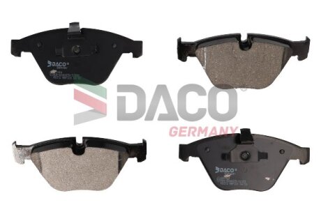 Комплект гальмівних накладок, дискове гальмо DACO Germany 320304